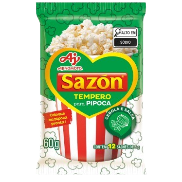 Tempero SAZÓN® para Pipoca sabor Cebola e Salsa