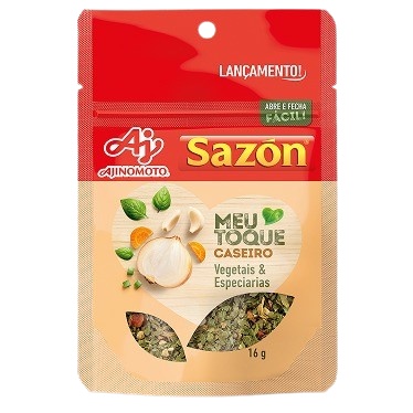 Imagem do Produto Tempero SAZÓN Tempero SAZÓN® Meu Toque Caseiro Sachê Imagem do Produto Tempero SAZÓN Tempero SAZÓN® Meu Toque Caseiro Sachê