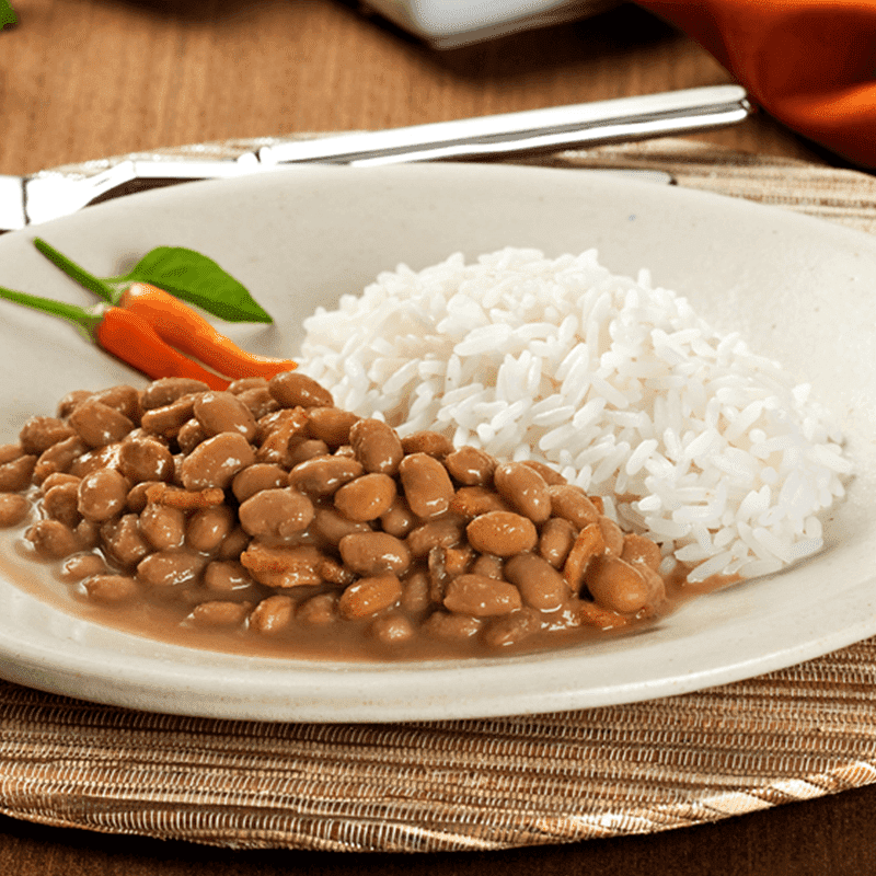 O meu arroz com feijão é show de bola! 